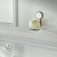 THG HIRONDELLES Мыльница стеклянная, настенная, цвет Umber color PVD