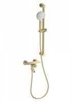 Смеситель для ванны с душевым гарнитуром WONZON & WOGHAND CLICK, Брашированное золото (WW-FE05L222-BG) Смеситель для ванны с душевым гарнитуром WONZON & WOGHAND CLICK, Брашированное золото (WW-FE05L222-BG)