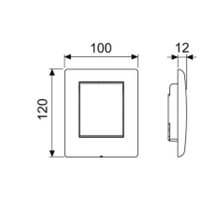 TECEplanus Urinal, клавиша, белая матовая