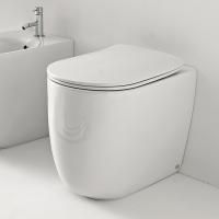 Kerasan Nolita Унитаз безободковый пристенный 55х35 см, с креплениями WB5N, цвет белый глянцевый