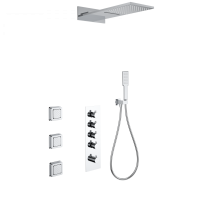 Душевая система с термостатом встраиваемая WONZON & WOGHAND, Хром (WW-D4100-A-CR)
