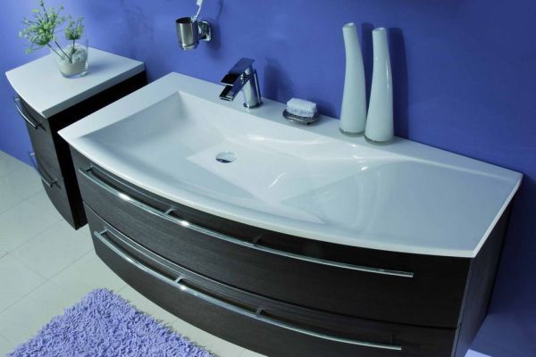 Puris Crescendo, раковина из минерального литья 1200 мм правая, цвет белый