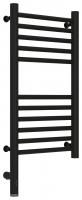 Полотенцесушитель, Сунержа, Богема 3.0, электрический, ширина, мм-332, глубина, мм-75, высота, мм-600, подключение-слева, электрокомплект-МЭМ, материал-нержавеющая сталь, цвет-черный матовый