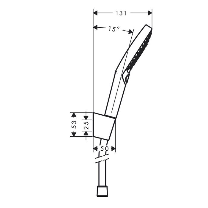 HG Raindance Select E Душевой набор: ручной душ 120, 3jet (Rain, RainAir, Whirl), держатель, шланг 1,6м, цвет: белый/хром HG Raindance Select E Душевой набор: ручной душ 120, 3jet (Rain, RainAir, Whirl), держатель, шланг 1,6м, цвет: белый/хром