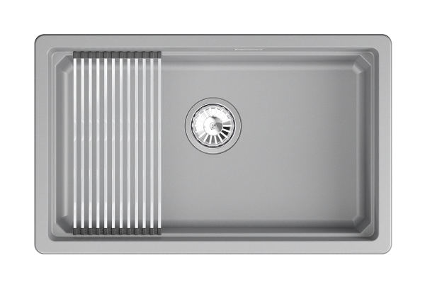 Кухонная мойка GRANULA кварц (7303iU, АЛЮМИНИУМ)