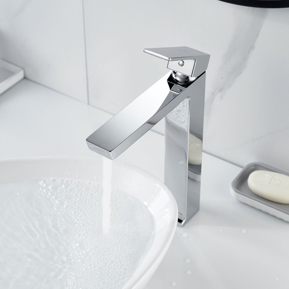 Смеситель для раковины высокий Rose R18 R1811-1, хром