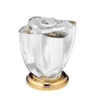 THG PETALE DE CRISTAL CLAIR Вентиль смесителя для раковины, стекло прозрачное, цвет полированное золото THG PETALE DE CRISTAL CLAIR Вентиль смесителя для раковины, стекло прозрачное, цвет полированное золото