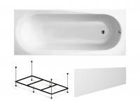 Комплект 3 в 1 Lavinia Boho Biore S2-35010050, акриловая ванна 150x70 см, металлический каркас с монтажным набором, лицевой экран