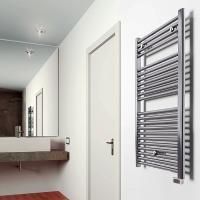 Irsap Ares Полотенцесушитель электр. 580x1118x30мм (22 трубок-2 пром), мощность:700 ватт, с электр/термостатом, провод: 1200мм, цвет: хром