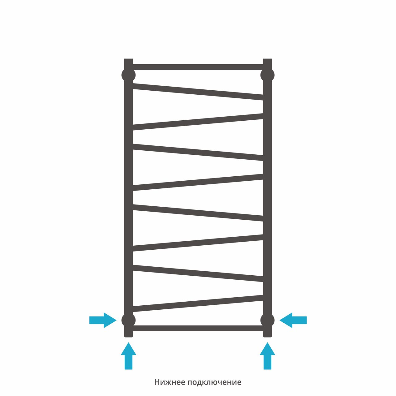Полотенцесушитель водяной Сирокко 1000х500 (Шампань) Полотенцесушитель водяной Сирокко 1000х500 (Шампань)