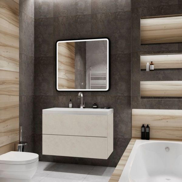 База под раковину подвесная с двумя выкатными ящиками, 800x450x550, AM-Verona-Push-800-2C-SO-Ven