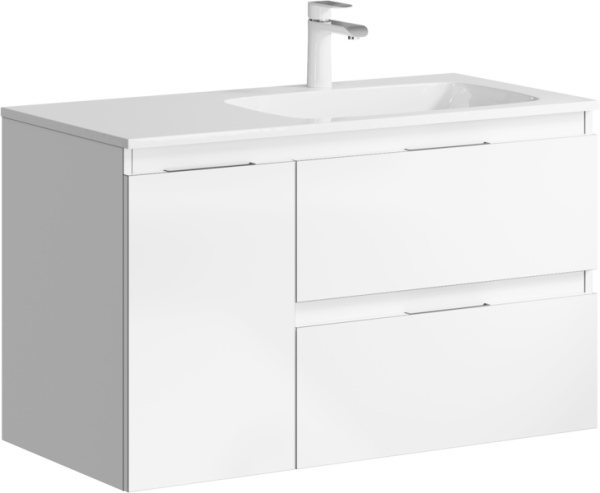 Accent тумба под умывальник правая, цвет белый, 90 см