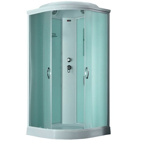 Душевая кабина Timo Eco TE-0701 P 100x100 профиль Белый стекло матовое