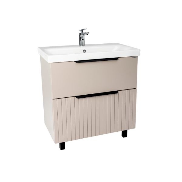 Тумба VIANT "Сицилия" 2 ящика капучино 425x764x820 под раковину .S-UM-MOD80/1 (MODUO 80) (VSIC80MDCAP-T2Y)