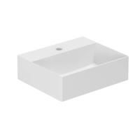 AZZURRA ELEGANCE Squared раковина подвесная/накладная 42х35х12,5 см с 1 отв. под смеситель , цвет белый