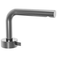 Fantini AF/21 Смеситель для раковины, 1 отв., без донного клапана, излив 155мм, цвет: матовая натуральная сталь