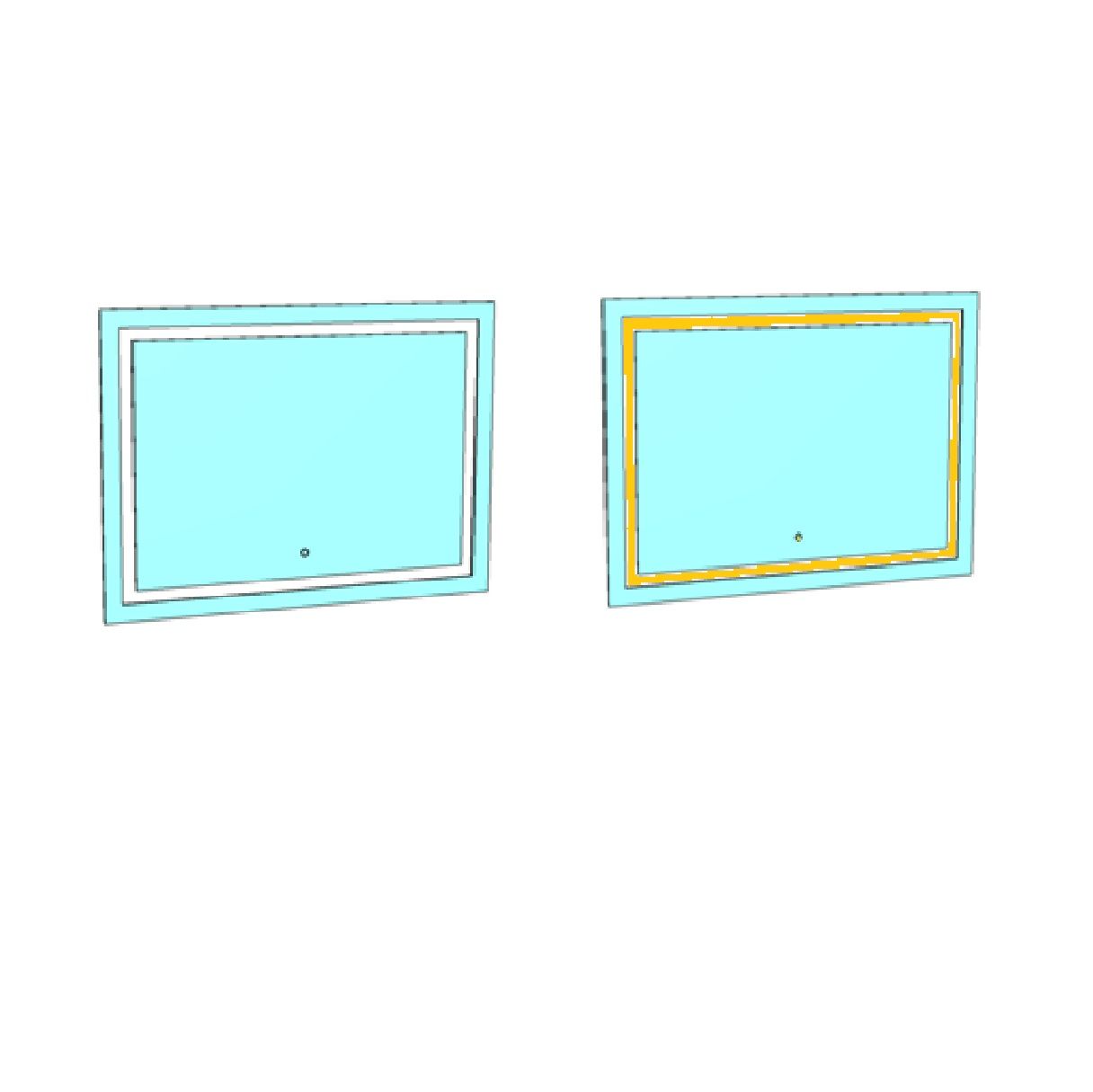 Зеркало LED "Барго 800х600", сенсор Зеркало LED "Барго 800х600", сенсор