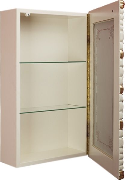 Подвесной шкаф Migliore Bella 59 R Слоновая кость с золотом, артикул ML.BLL-VS460DX.AV.DO