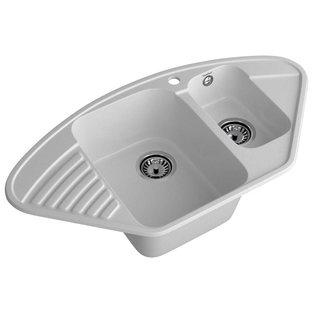 Кухонная мойка GranFest QUARZ 14, серый, артикул 14 серый