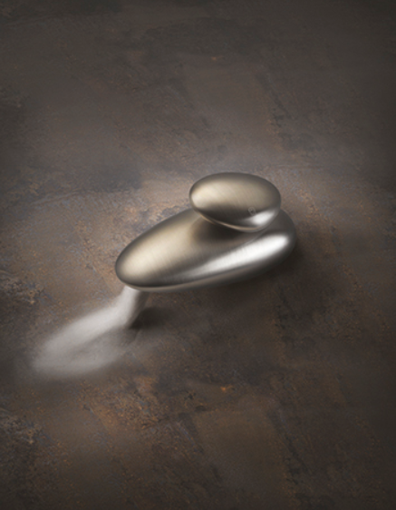 Gessi Equilibrio Смеситель для раковины дизайнерский, на 1 отверстие, без ручки (арт.52002), цвет: Finox