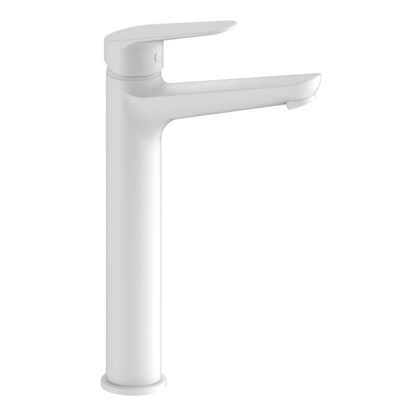 Смеситель для раковины высокий Esko KZ25W, белый