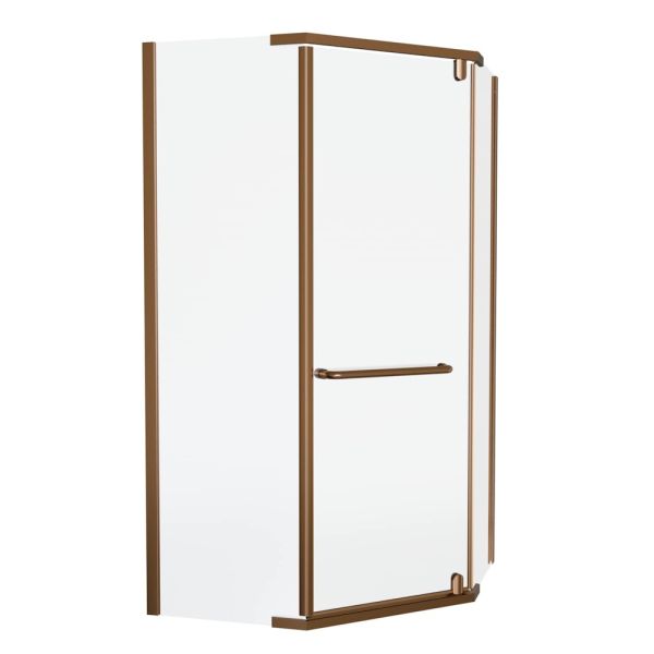 Душевой уголок Knotlor FCD100CG0RB 5-тиугольный 100х100х200, бронза