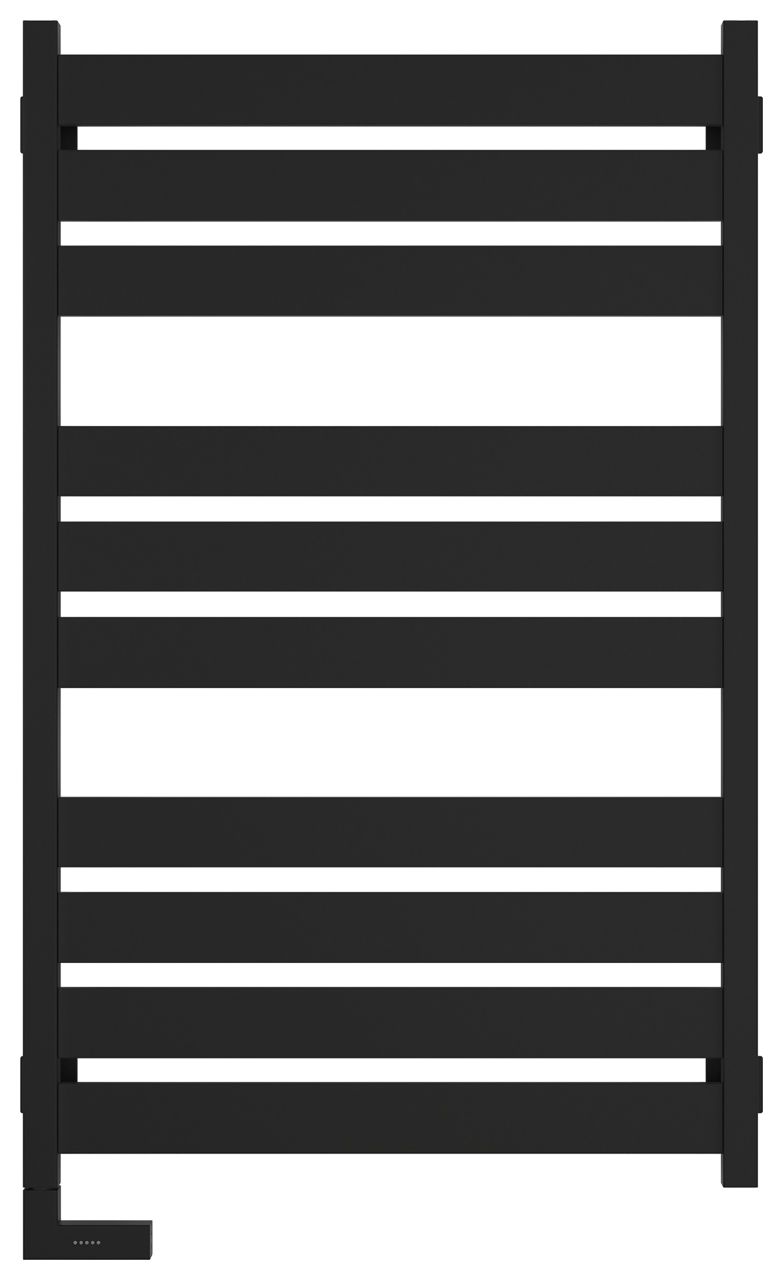 Полотенцесушитель электрический "ЦЕНТУРИОН 2.0" 1000х600 / МЭМ левый (Матовый ЧЁРНЫЙ)