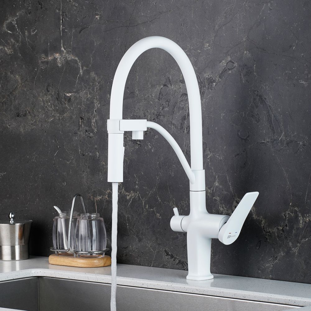 Смеситель Lemark Bronx для кухни с подключением к фильтру с питьевой водой (LM3761MW), артикул LM3761MW