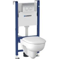 Комплект унитаза Geberit Renova 500.124.TC.R с инсталляцией Duofix с сиденьем Микролифт и клавишей смыва Хром глянцевый Комплект унитаза Geberit Renova 500.124.TC.R с инсталляцией Duofix с сиденьем Микролифт и клавишей смыва Хром глянцевый