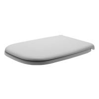 Сиденье для унитаза, Duravit, D-Code, с крышкой, ширина, мм-355, глубина, мм-425, высота, мм-30, тип шарниров-без SoftClose, материал шарниров-нержавеющая сталь, цвет шарниров-хром, декор-без декора, цвет-белый