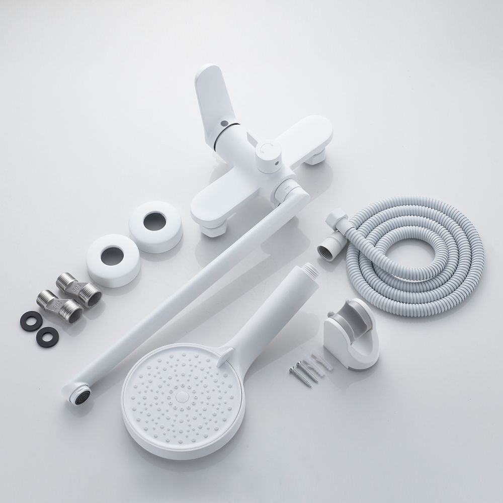 Смеситель для ванны Shevanik S4322C, белый