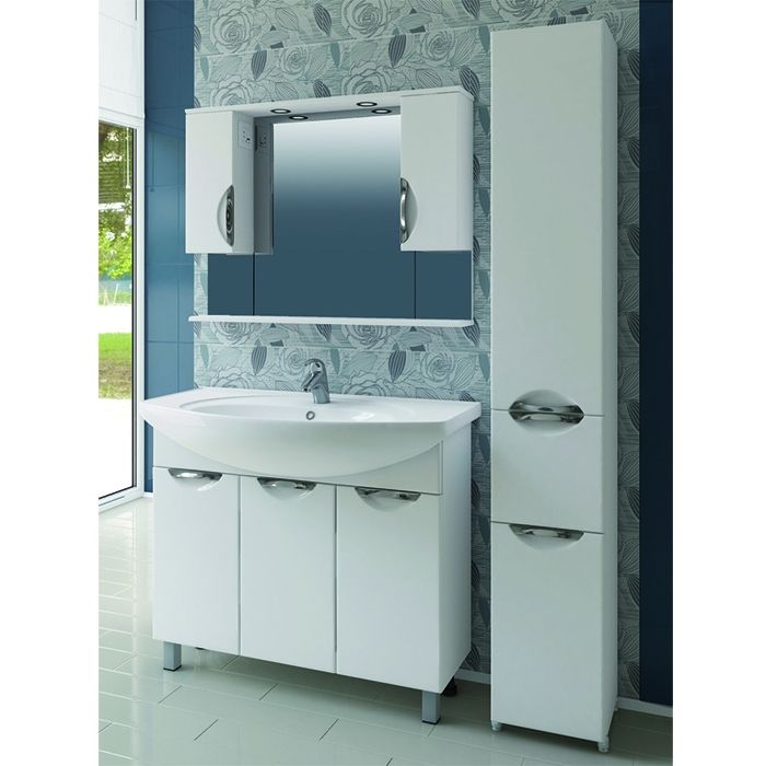 Зеркало со шкафом Vigo Callao 100 с подсветкой Белое