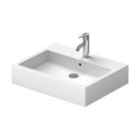 Раковина, Duravit, Vero, ширина, мм-595, глубина, мм-465, высота, мм-175, тип установки-накладной, отверстия для смесителя-одно, перелив-есть, тип перелива-открытый, декор-без декора, материал-керамика, крепёж-есть, цвет-белый