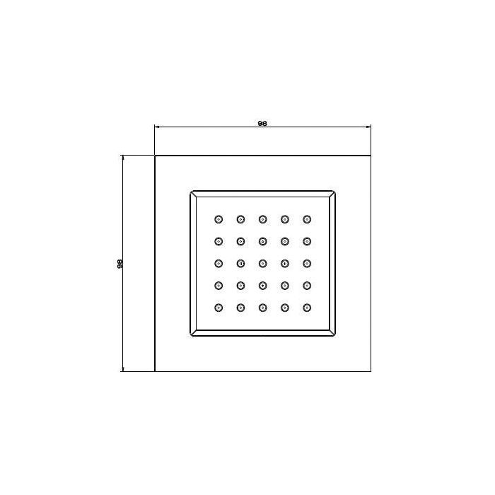 GESSI Встраиваемая часть для поворотной боковой форсунки