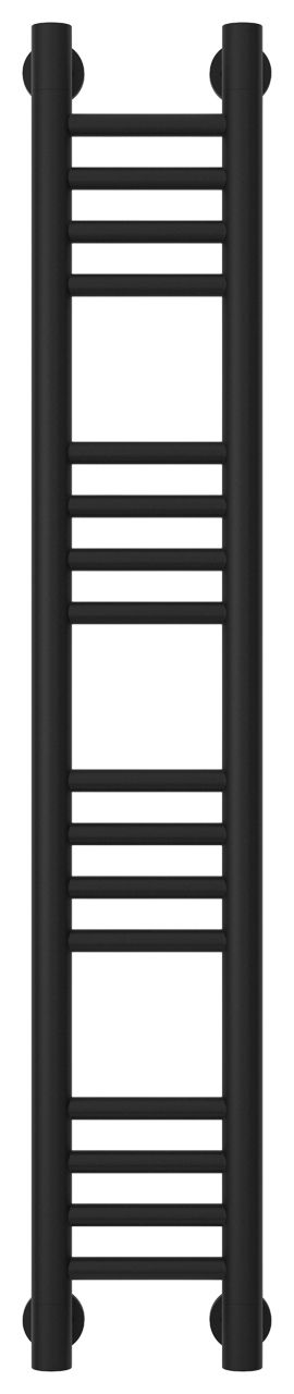 Полотенцесушитель водяной "Богема+" прямая 1000х150 (Матовый Чёрный)