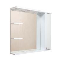 Шкаф-зеркало Onika Эльбрус 100 белый, правый, с подсветкой