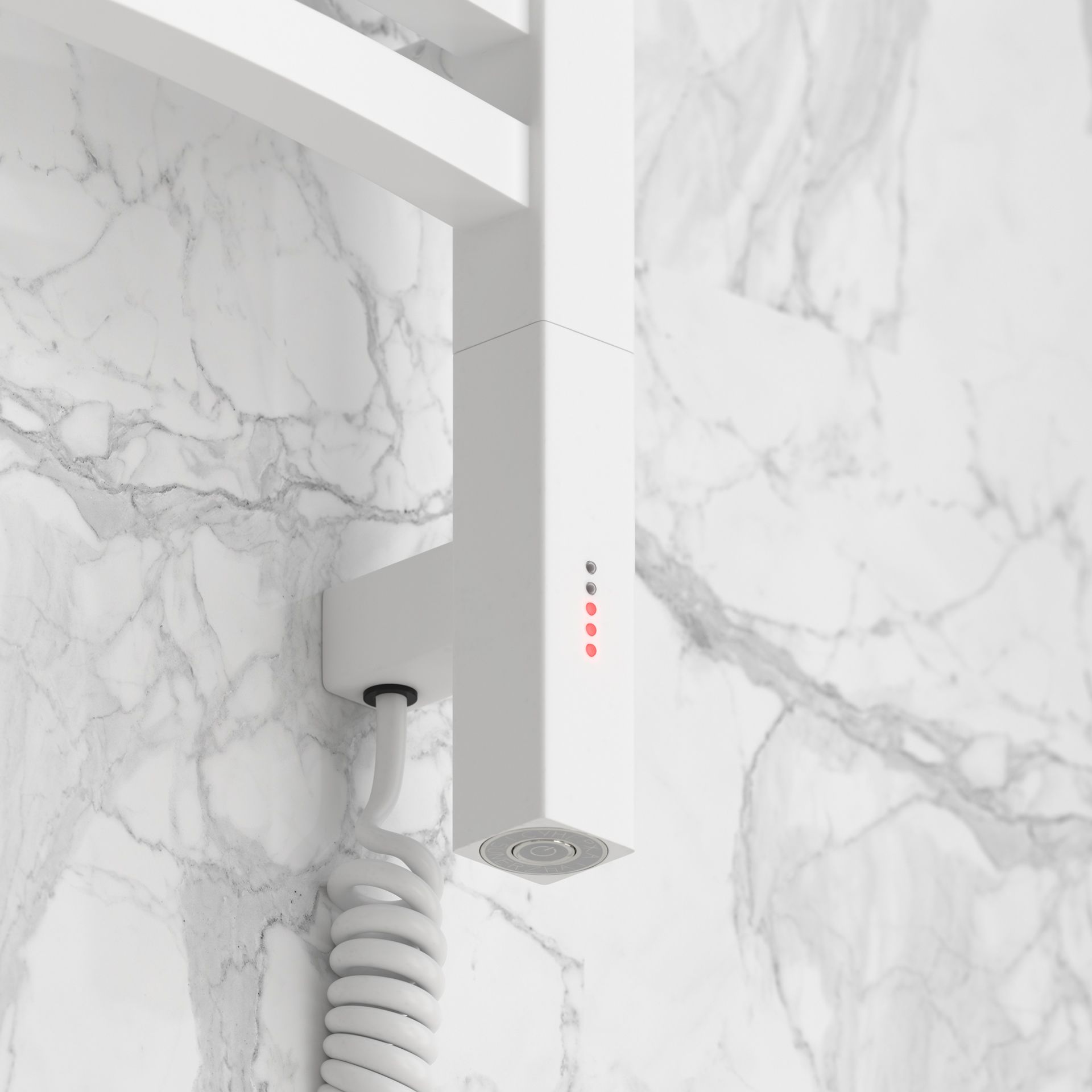 Полотенцесушитель электрический АРКУС 3.0 800х400 МЭМ правый (Матовый белый)