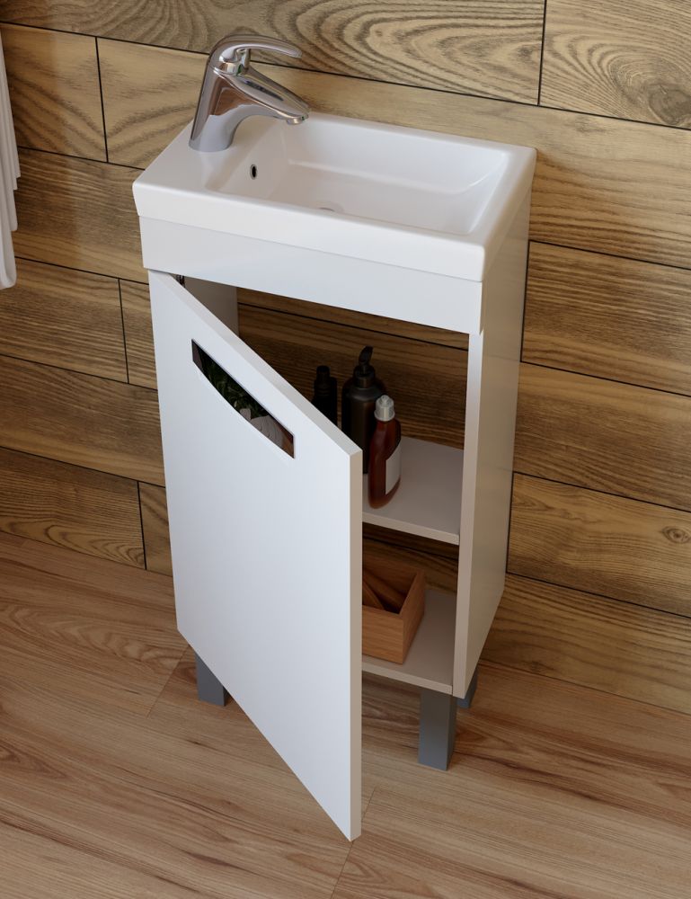 Тумба под раковину напольная VIGO Plaza tn.PLA.MIR.40.1D, 40 см, артикул tn.PLA.MIR.40.1D