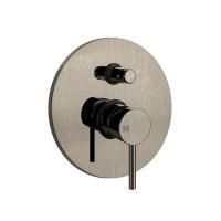 Gessi Emporio Via tortona Внешние части для настенного смесителя с автоматическим переключателем ванна-душ, цвет: Finox Brushed Nickel