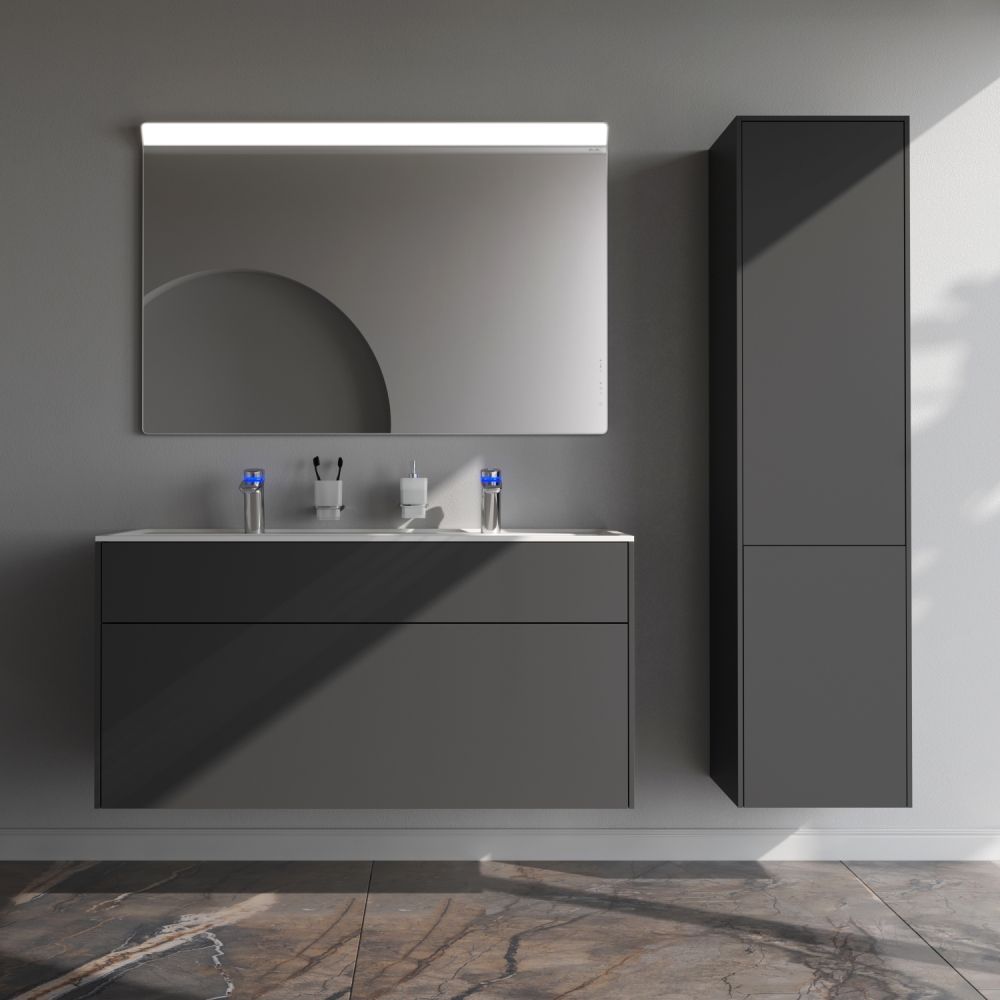 M50AFHX1203GM Inspire V2.0, База под раковину, подвесная, 120 см, 3 ящика, push-to-open, графит мато M50AFHX1203GM Inspire V2.0, База под раковину, подвесная, 120 см, 3 ящика, push-to-open, графит мато