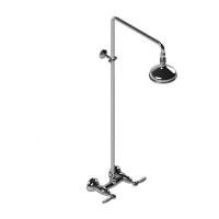 Stella Italica Leve Душевой комплект 3283/301/314A-140: смеситель, штанга+верхний душ 140мм, цвет: хром