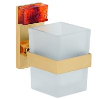 THG GINKGO Стакан стеклянный, подвесной, цвет полированное золото