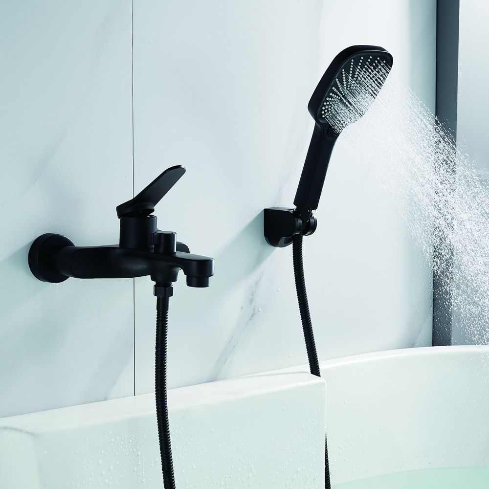 Смеситель для ванны Shevanik S6202H, черный