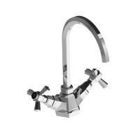 Stella Eccelsa Смеситель для раковины на 1 отверстие 3217P, с донным клапаном и высоким изливом, цвет: хром