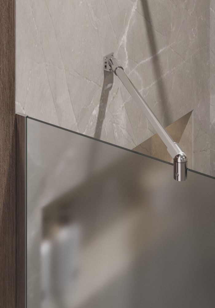 Душевая перегородка Timo TP-890/00F-8 в узком профиле 1950*890, стекло матовое 8 мм (T09), артикул T09