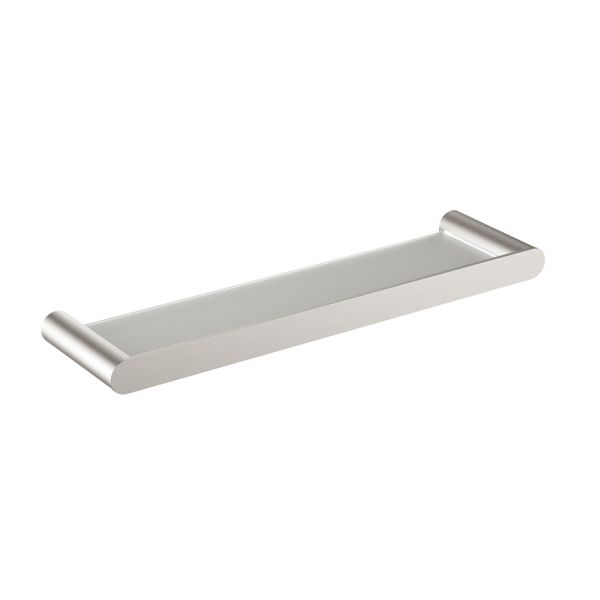 Полка стеклянная Timo Saona никель (13072/13)