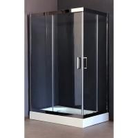 Душевой уголок Royal Bath RB-L-3002-3 120х80 без поддона профиль Хром стекло прозрачное