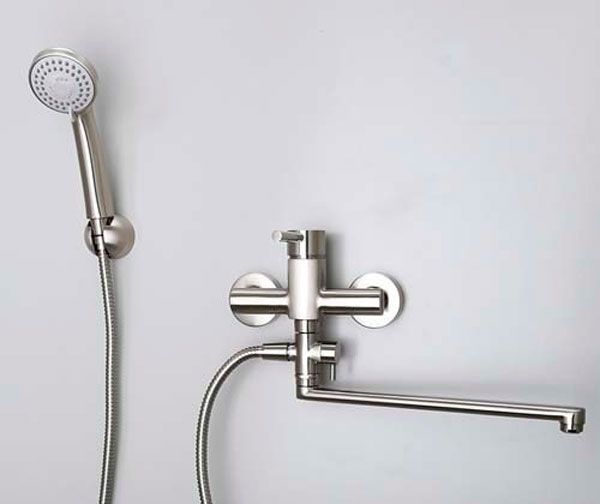 Смеситель для ванны WasserKRAFT Wern 4202L универсальный Хром матовый Смеситель для ванны WasserKRAFT Wern 4202L универсальный Хром матовый