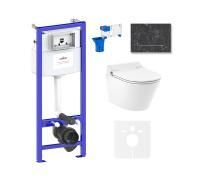 Комплект для подвесного унитаза 7 в 1 Lavinia Boho Relfix Smart V-Clean 87561200
