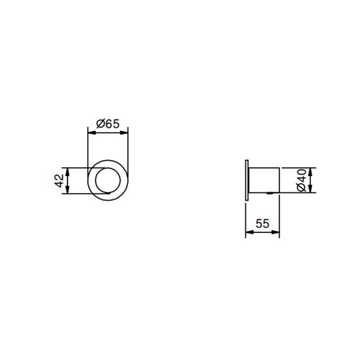 Вентиль, Fantini, Nostromo, тип вентиля-запорный, 3/4", тип установки-настенный встраиваемый, внутренняя часть-необходимо заказать, цвет-черный матовый